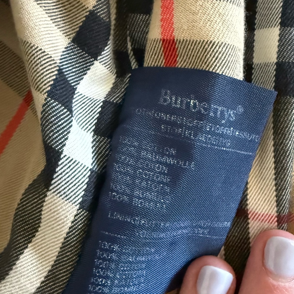 Mens Vintage Burberry’s Trench Coat with Signature Check Lining- size 46Reg US - Picture 5 of 13